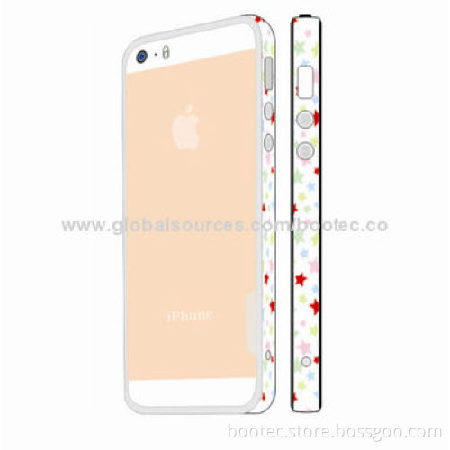 Soft Transparent TPU Bumpers for iPhone 5S, Any Colorful Patterns